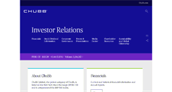 Desktop Screenshot of investors.acegroup.com